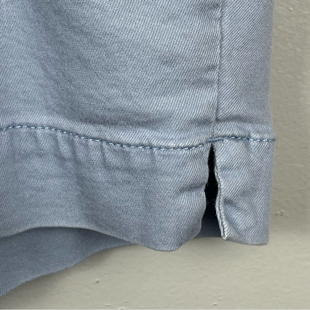 J.Jill blue modal Lyocell cotton spandex elastic waist Bermuda shorts, size 18. - Picture 4 of 8